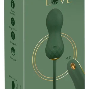 You2Toys Emerald Love RC Intimate Exercise Balls, Waterproof, Green-Gold