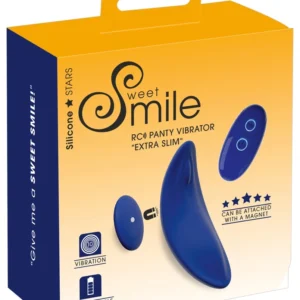 Sweet Smile Extra Slim RC Intimate Panty Vibrator, Remote Control, Black