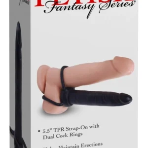 FFS Double Trouble Dark - Multifunctional Couple’s Ring & Anal Attachment, Black
