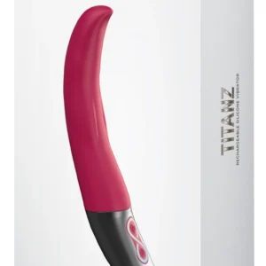 Titanz Pink Flexible Silicone Vibrating Intimate Device 10 Modes 19.5cm