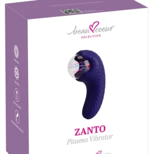 beau coeur Zanto Plasma Dual-Ended Vibrator with Illuminated Glass Ball, 13.3 cm