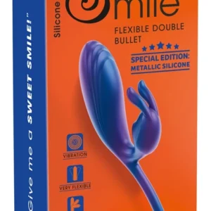 Sweet Smile Metallic Flexible Double Silicone Dual-Action System 22.5cm
