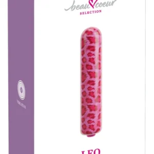 beau coeur Leo Mini Vibratorius Cherry Design Compact 8,7 cm Raudona