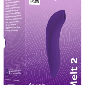 We-Vibe Melt 2 Purple - Compact Air Pulse Intimate Device, 13.8 cm