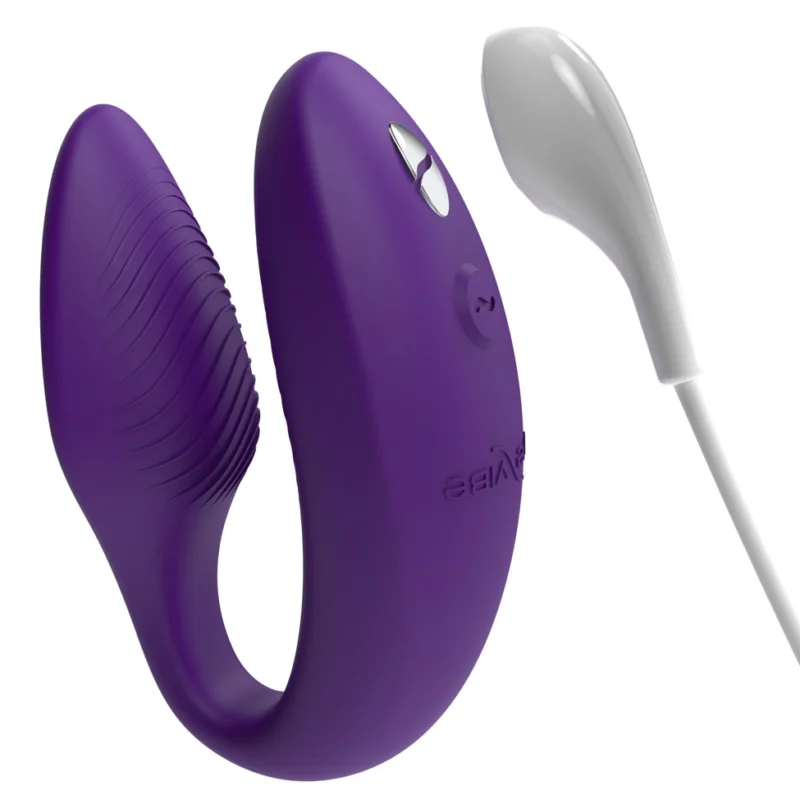 We-Vibe Sync 2 Intimate Partner prietaisas, violetinis, reguliuojamas dizainas