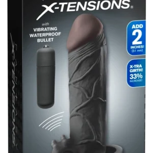 Pipedream FX Real Feel 2" Extension Dark Intimate System, 16.5 cm