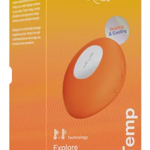 We-Vibe Temp Tangerine Compact Lay-On Device with Warming & Cooling