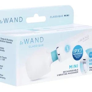 le Wand Classique Mini Wand Massager White - Compact Rechargeable Model