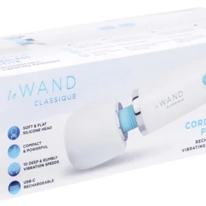le Wand Classique Petite Cordless Massage Wand White 24.9cm