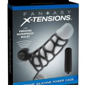 Fantasy X-tensions Extreme Silicone Power Cage with Mini Vibrator 12cm