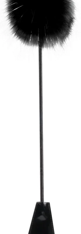 Fetish Fantasy Series FFSLE Feather Crop Black 51cm Dual-Sided Accessory