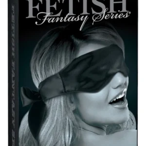 Sportsheets FFSLE Satin Eye Mask Black - Soft Adjustable Blindfold