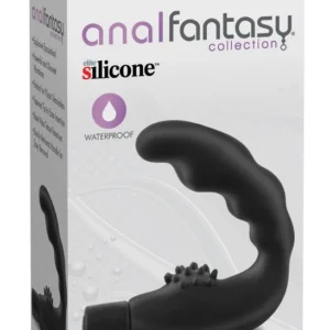 AFC Vibrating Reach Around Black - Prostate Massager, Waterproof, 10.9 cm