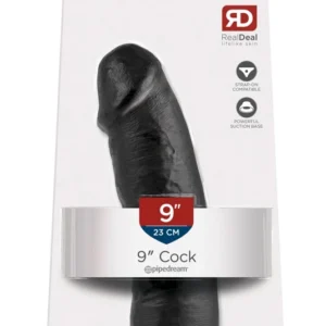 King Cock 9" Intimate Model with Suction Cup Dark 24cm PVC