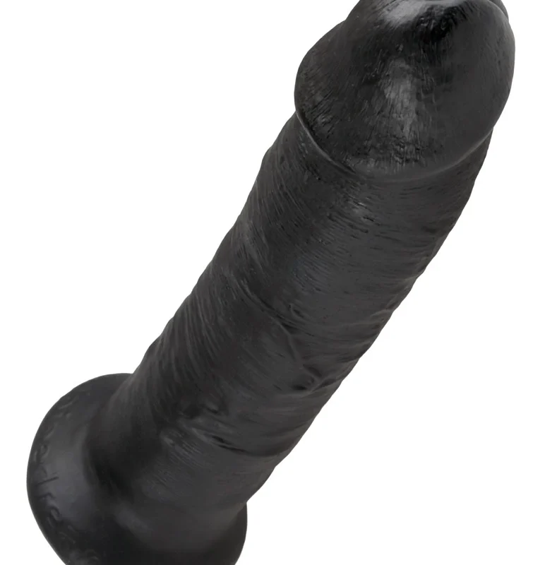 King Cock 9" Intimate Model with Suction Cup Dark 24cm PVC