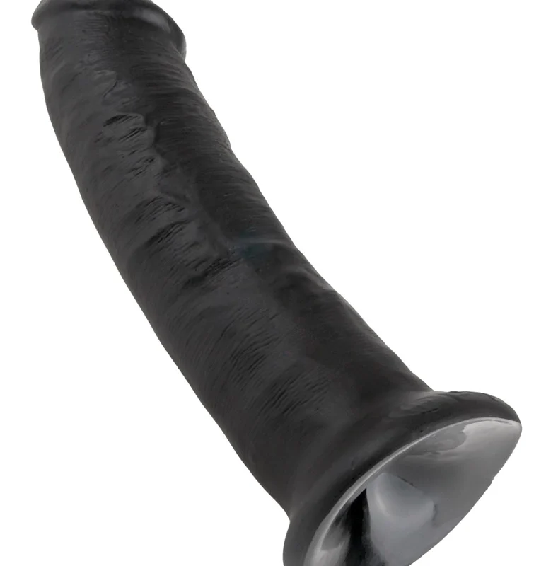 King Cock 9" Intimate Model with Suction Cup Dark 24cm PVC