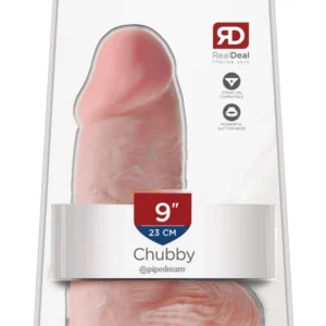 King Cock Chubby Light Anatomical Model with Suction Cup 22.9cm PVC