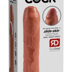 Pipedream King Cock 7" Uncut Tan Intimate Model with Suction Base PVC