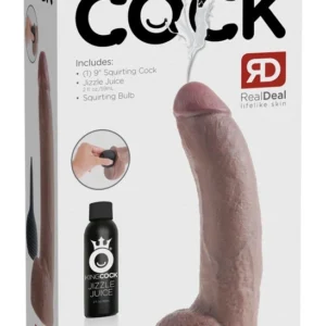 King Cock 9" Intimate Jet System with Ball, 23 cm, PVC, Silicone