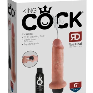 Pipedream King Cock 6" Light Model with Liquid Dispensing System