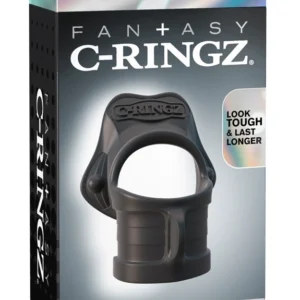 FCR Rock Hard Dual Support Ring Silicone Black 3.8 cm & 3.3 cm
