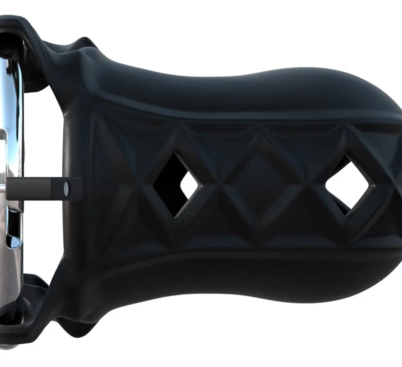 FCR Extreme Silicone Chastity System Adjustable 9.5cm Black