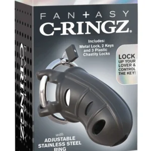 FCR Hardcore Silicone Chastity Device with Adjustable Fit 9.5 cm