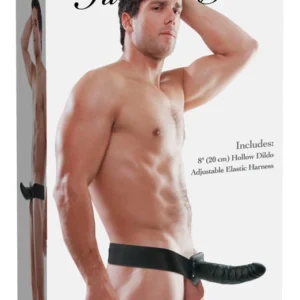 Fetish Fantasy Series 8 Hollow Strap-On System, Dark, Adjustable, 20 cm