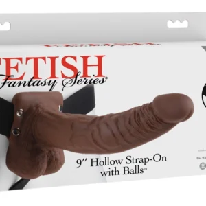 Fetish Fantasy Series 9” Hollow Strap-On with Adjustable Harness, PVC