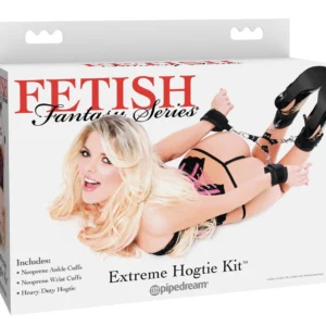 Fetish Fantasy Series Extreme Hog-Tie Restraint System Adjustable Black