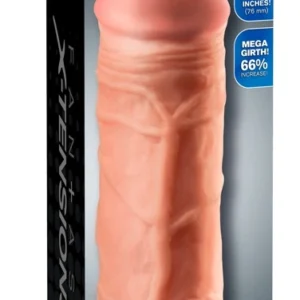 Fetish Fantasy FXT Mega 3" Extension Anatomical Sleeve TPE 22.8cm