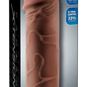 Fantasy X-tensions 2" Extension with Ball Strap Brown TPE 19cm