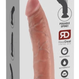 Kink by Doc Johnson 7" Vibrating Model with Bendable Shaft, Suction Cup