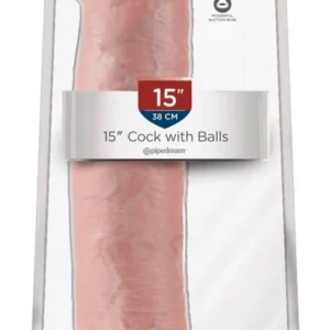 King Cock Model 15 XXL Intimate Machine with Suction Cup 38 cm PVC Black