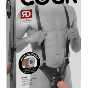 King Cock KC10 Hollow Adjustable Harness System Black 20 cm