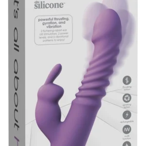 Fifty Shades of Her Thrusting Silicone Rabbit Intimate System, 24 cm, Pink