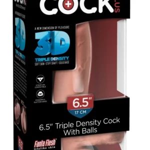 King Cock Plus 6.5 TDC Light Triple Density Model with Balls, 20.3 cm