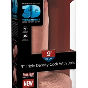 King Cock Plus 9" Intimate Device with Flexible Core, Suction Base, TPE