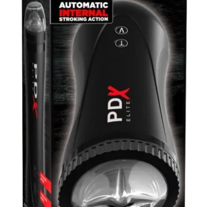 PDX Elite Moto Stroker Automatic Intimate Machine 21cm USB Black