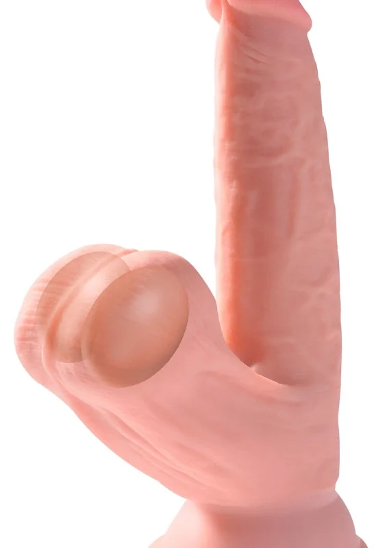 Pipedream King Cock 6" Triple Density Model with Flexible Base, Beige