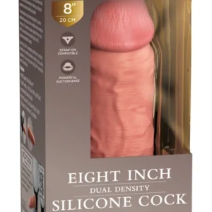 King Cock Elite KCE 8 Dual Density Light Anatomical Model Silicone 22cm