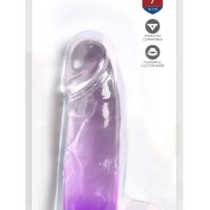 King Cock Clear 7 Inch Intimate Model with Dual Density, Purple