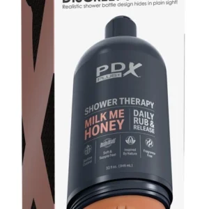 PDX Plug Shower Therapy Milk Me Honey Tan Intimate Device 20.7cm
