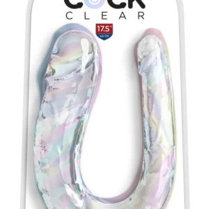 Pipedream King Cock Clear Large Double Trouble, Transparent, 44 cm
