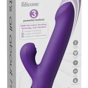 Fantasy For Her Super SoniX Thruster Purple - Dual-Action System 22cm
