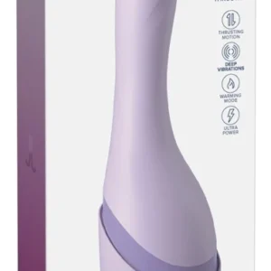 JimmyJane Hello Bang Vibe Thrusting Silicone Device, Warming, 27cm, Black