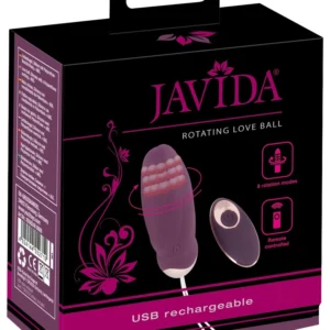 Javida RC Rotating Intimate Ball - 8 Modes, Silicone, Rechargeable, 18.5cm
