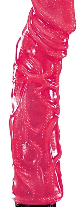 You2Toys Big Jelly Flexible Vibrator, Multi-Speed, Glitter Effect, 23cm