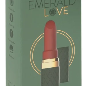 Emerald Love Luxurious Lipstick Intimate Mini Vibrating Device, Pink, 8.5 cm
