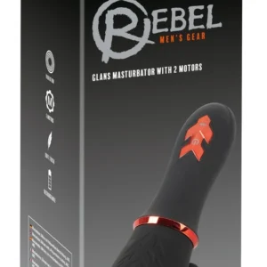 Rebel Dual Motor Intimate Stimulator Compact Waterproof Black 16.9cm